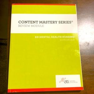 Mental Health RN Content Mastery Series